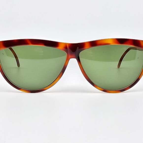 Lino Veneziani L.V. 930-716 Havana Tortoise Frame Green Lens Sunglasses Italy main image 6